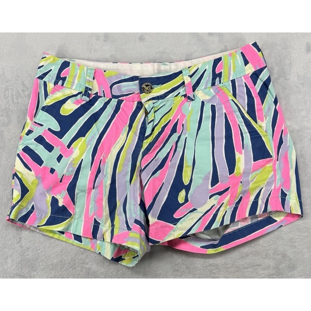 Lilly Pulitzer Callahan Shorts Palm Reader Print 5" Inseam Women's Size 6
